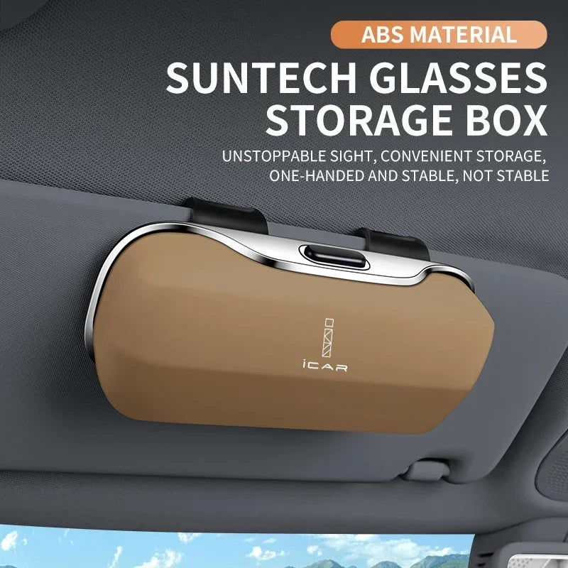 Chery ICAR 03 Jaecoo 6 V23 03T Ik122t J6 J7 Accessories Car Visor Sunglasses Glasses Case Glasses Holder Clip Box