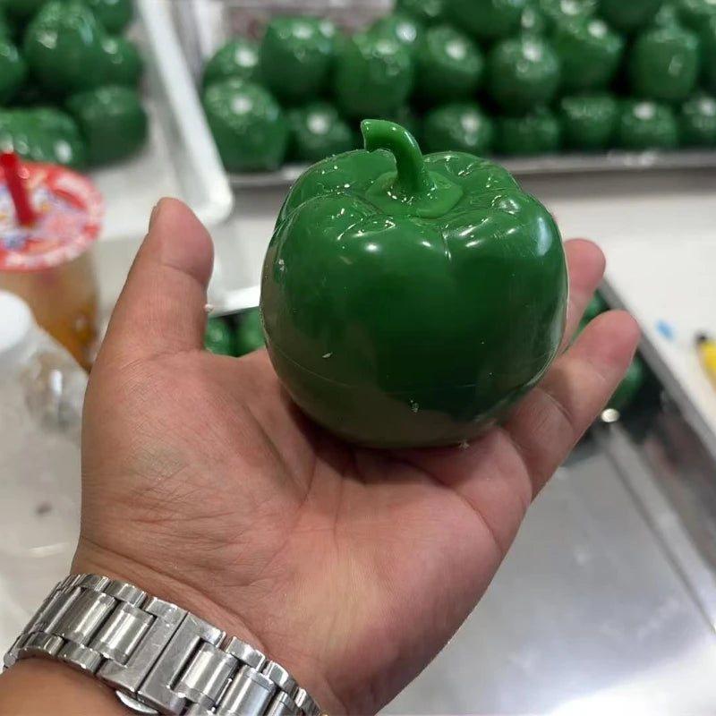 Crunchy Colorful Bell Pepper Stress Ball Handmade Ball Crunchy Squeeze Ball Squishy Toy Fidget Toy ASMR Sensory Anti Stress Toys