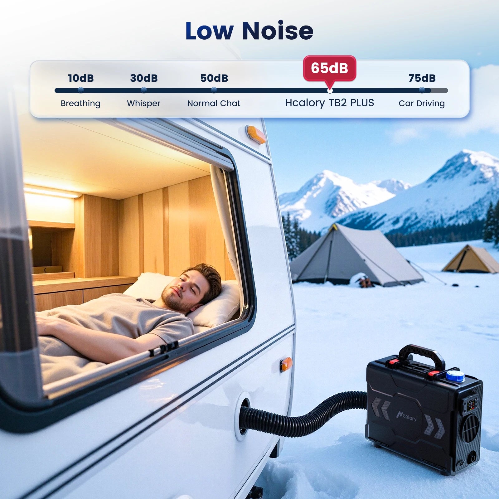 Hcalory TB2S+ 8KW Diesel Heater 6L Toolbox 2S Plus Portable Diesel Air Heater All in One 110/12/24V with App Control, Automatic Start and Stop Altitude Mode Functions for RV Garage Camper Fishing