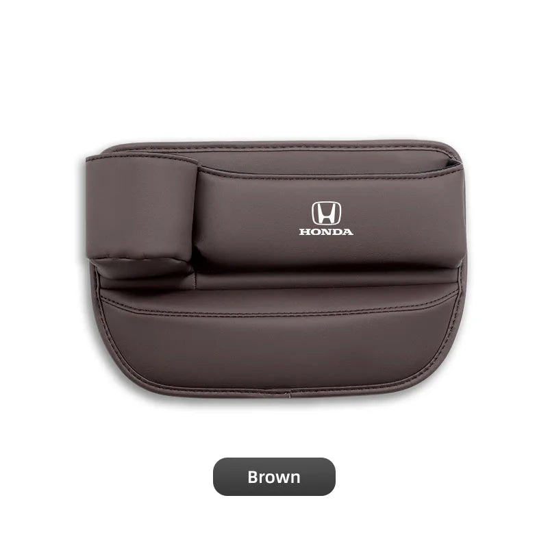Multifunction Leather Storage Box Car Seat Gap Organizer Cup Holder For Honda Civic Fit Accord City Vezel CR-V S660 Odyssey HR-V