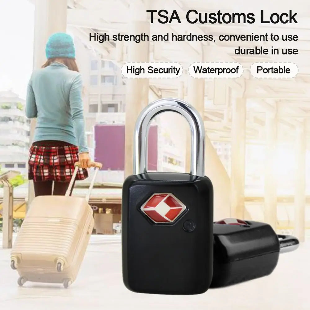 Waterproof Small Suitcase Padlock Locks TSA Customs Lock Luggage