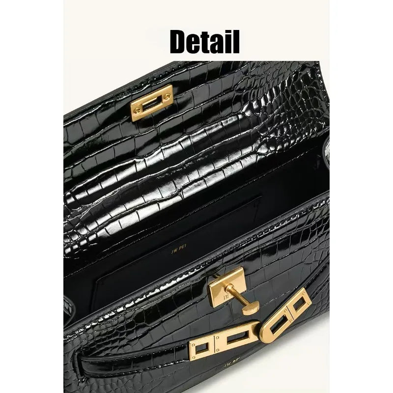 JW PEI Premium Leather Shoulder Bag,Lightweight versatile women's handbag,Spring&Autumn Fashion Crossbody bag