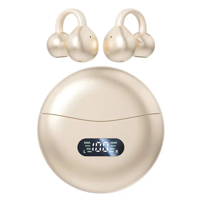 Open Ear Clip Earbuds ENC Wireless Bluetooth5.4 Headphone Noise Cancelling Earphone With Mic For Android iOS 2026