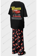 2026 New Summer Couples Matching McQueen&Sally  Pajama Set T Shirt Pants Family Sleepwear Adults Kids Outfit Kit Tops