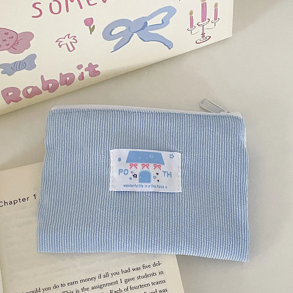 YT Student Portable Macaron Color Cute Small Item Storage Bag Miscellaneous Bag Ballet Style Bow Coin Purse