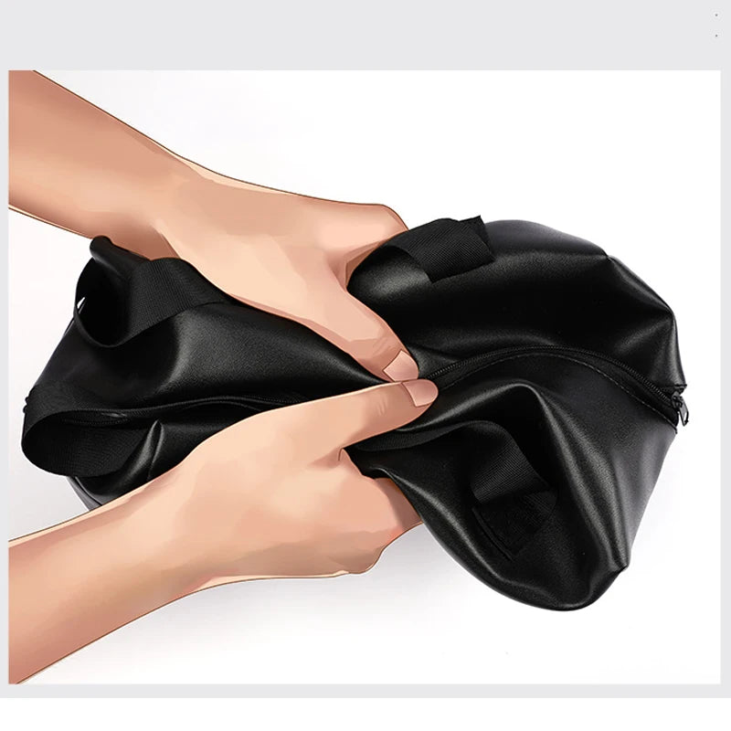 Sex Products Leather Handbags Valise Adult Games Anal Plug Handcuff Whip Bdsm Bondage Sex Toys, SM Big Capacity Storage Bag