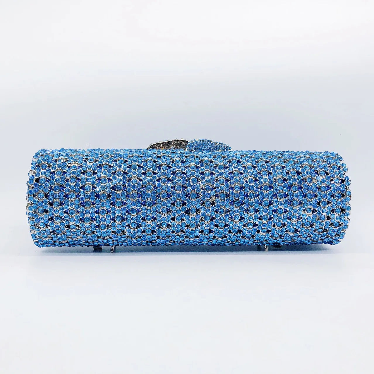 Blue Crystal Long Evening Clutch Luxury WHTUOHENG Diamond Wedding Purses Bridal Handbags Rhinestone Party Prom Clutches Bags