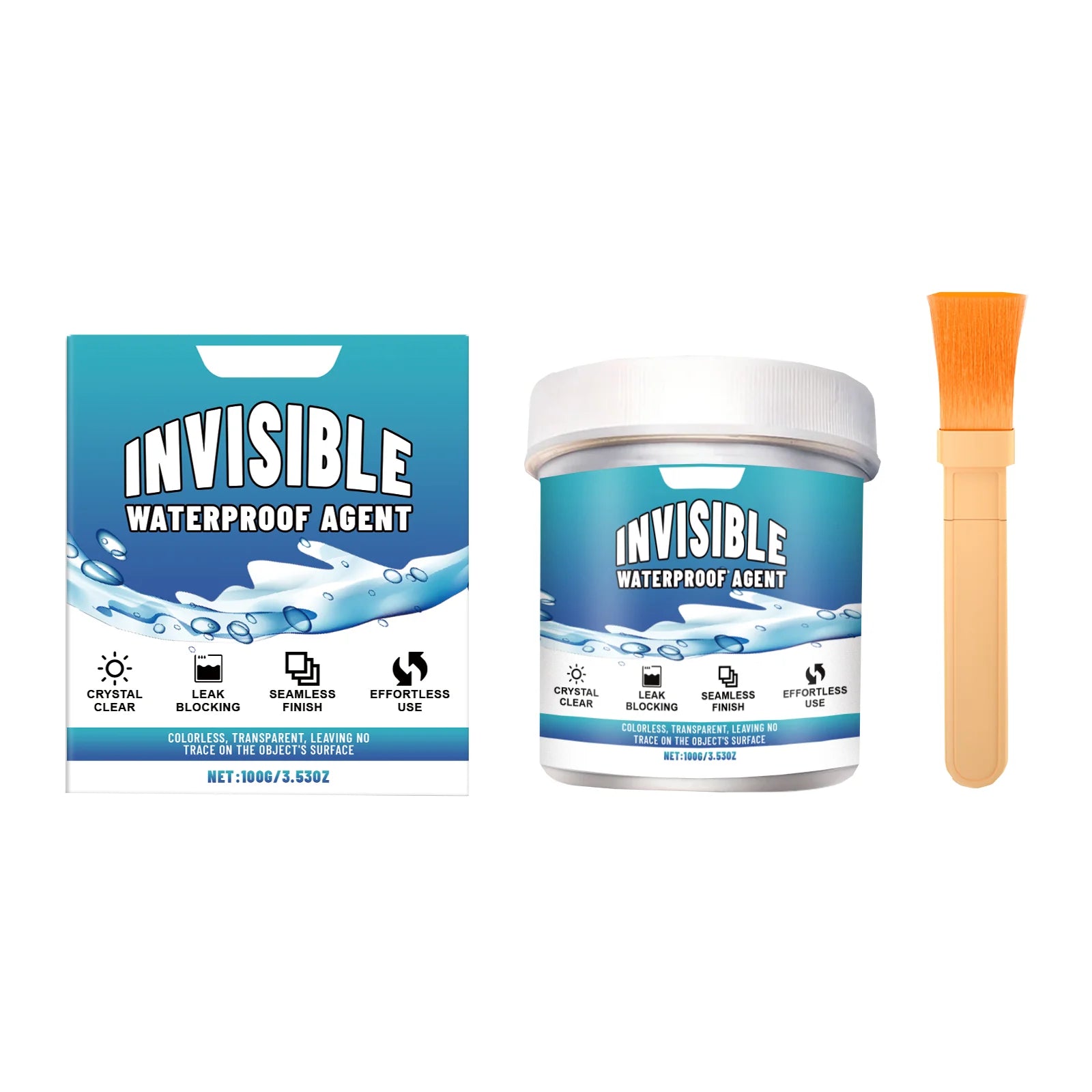 Super Invisible Transparent Waterproof Sealant, Nano Leak-Proof Coating, Crystal Clear Sealing Glue -Once solution the recurring