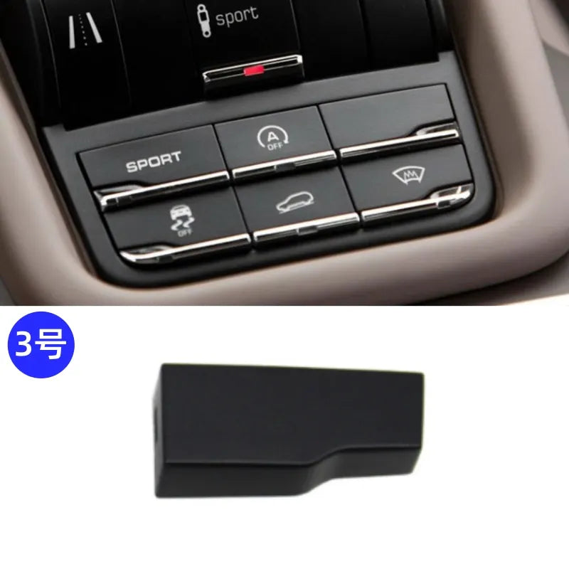 1pc For Porsche Cayenne Center Button Sport Mode Auto Start-Stop Anti-skid Body Balance Button Switch