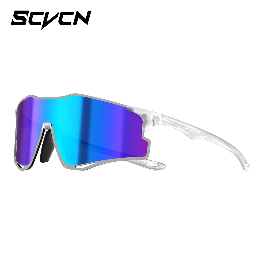 SCVCN Outdoor Photochromic Running Sunglasses Men Women Marathon Ultralight Glasses Sports Cycling Bicycle UV400 Hiking Eyewear