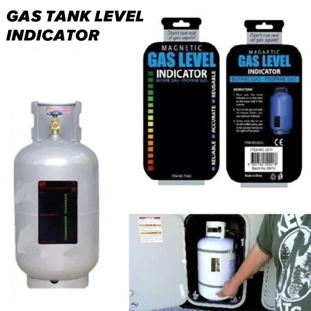 1/3/5/10 PCS Propane Butane LPG Fuel Gas Tank Level Indicator Magnetic Gauge Bottle Temperature Measuring Stick Test Card