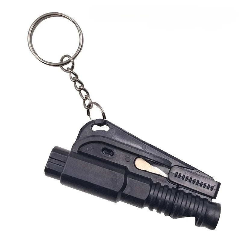 1pc Mini Safety Hammer Keychain Escape Car Life-saving Escape Hammer Window Broken Emergency Glass Breaker