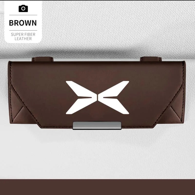 For Xpeng xiaopeng G9 G6 P5 X9 P9 P7 P7i P8 G3 G3i MONA M03 Accessories Parts Car Visor Sunglasses Glasses Holder Case Clip Box