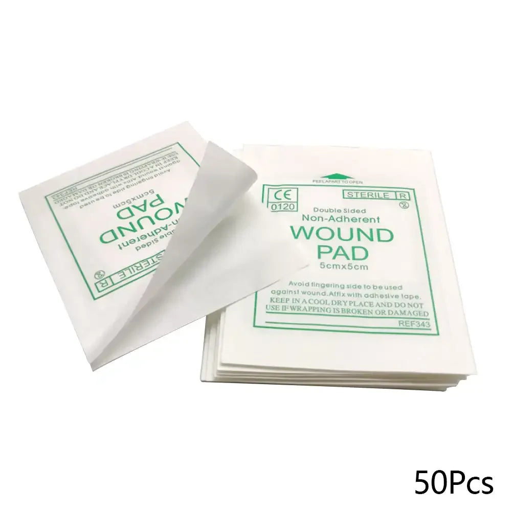 50/100Pcs Non-woven Gauze Pad Sterile Wound Care Supplies Gauze Pad Cotton First Aid Waterproof Wound Dressing First Aid Kits