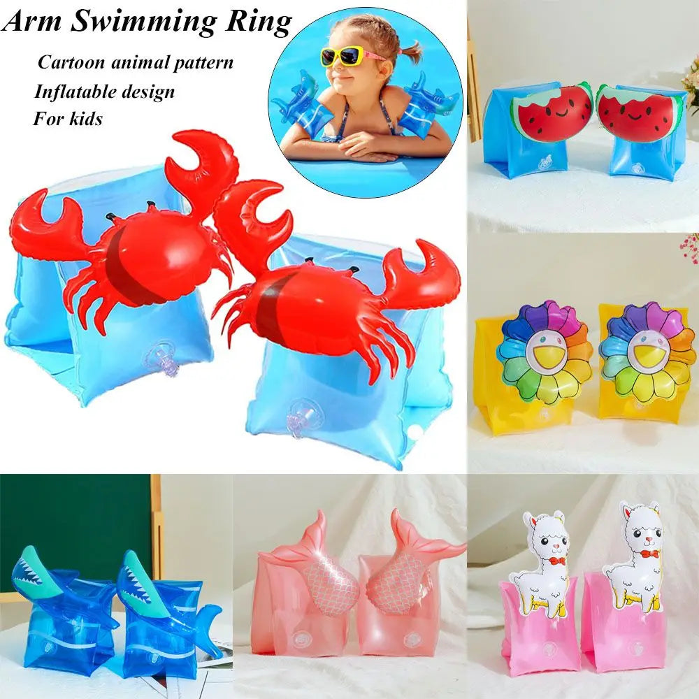 Swimming Circle Children Arm Swimming Ring Swimming Arm Ring Swim Pool Floating Inflatable  Floats Hand Safety Float