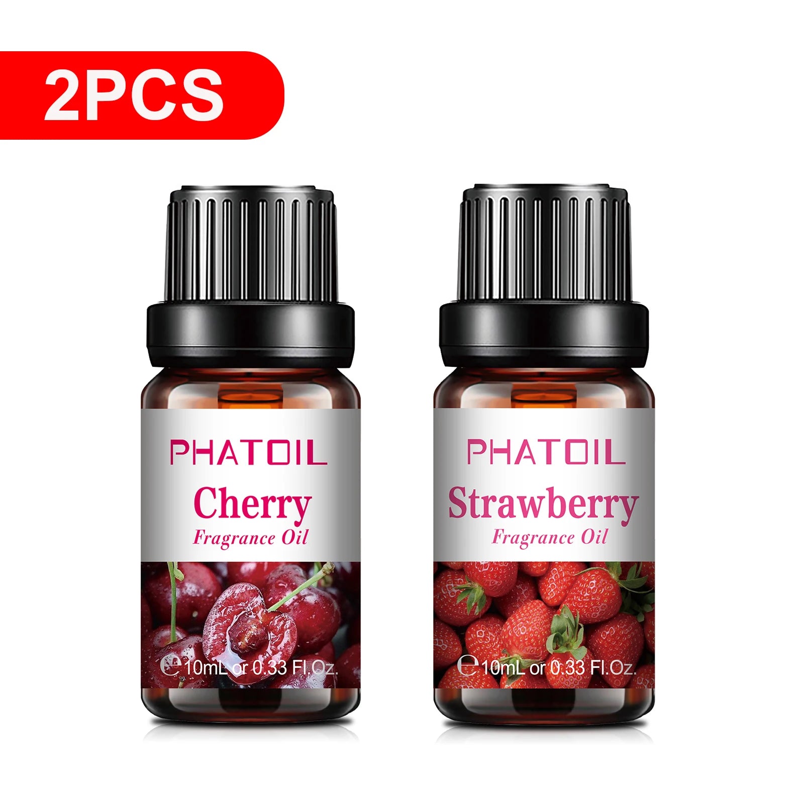 PHATOIL 1/2/6/10pcs 10ml Fruity Fragrance Oil For Aromatherapy Cherry Apple Strawberry Mango Coconut Lemon Fragrance Aroma Oils