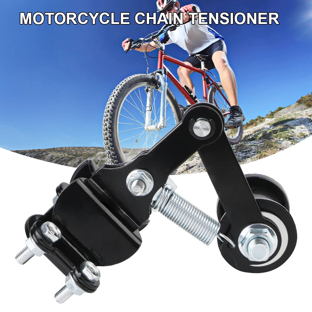 Guide with Guide Wheels Bike Universal Sprocket Parts Tools Motorcycle Chain Adjuster Tensioner 4 Wheeler Motorized Bike