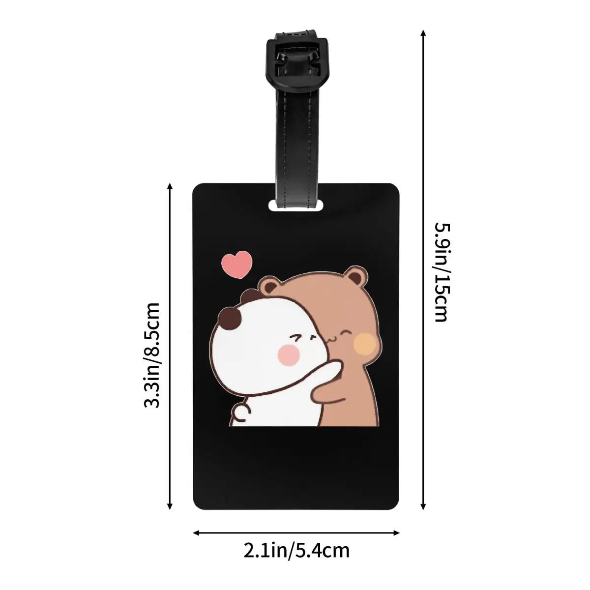 Peach And Goma Bubu Dudu Balloon Luggage Tags Suitcase Accessories Travel Baggage Boarding Tag Label Holder ID Name Address
