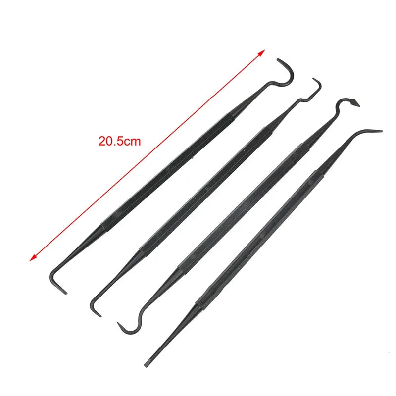Multi-function Car Detailing Cleaning Tool Accessories Wire Brushes and 4 Nylon Picks Pick and Brush Set 3 Double-headed Brushes