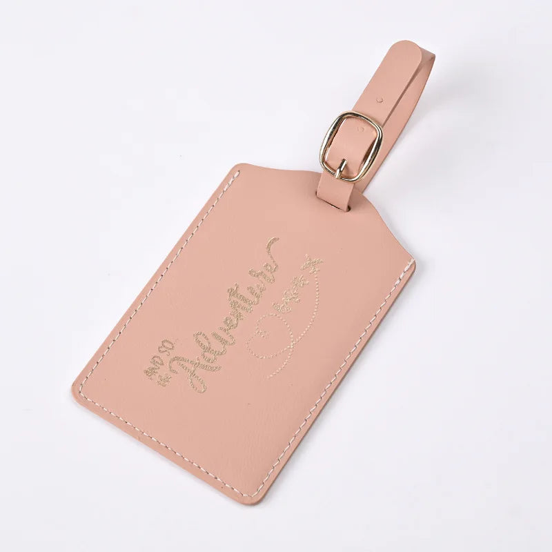 2024 New PU Letter Pattern Travel Luggage Tag Pass Boarding Pass Tags Suitcase Label Travel Tag Travel Accessories