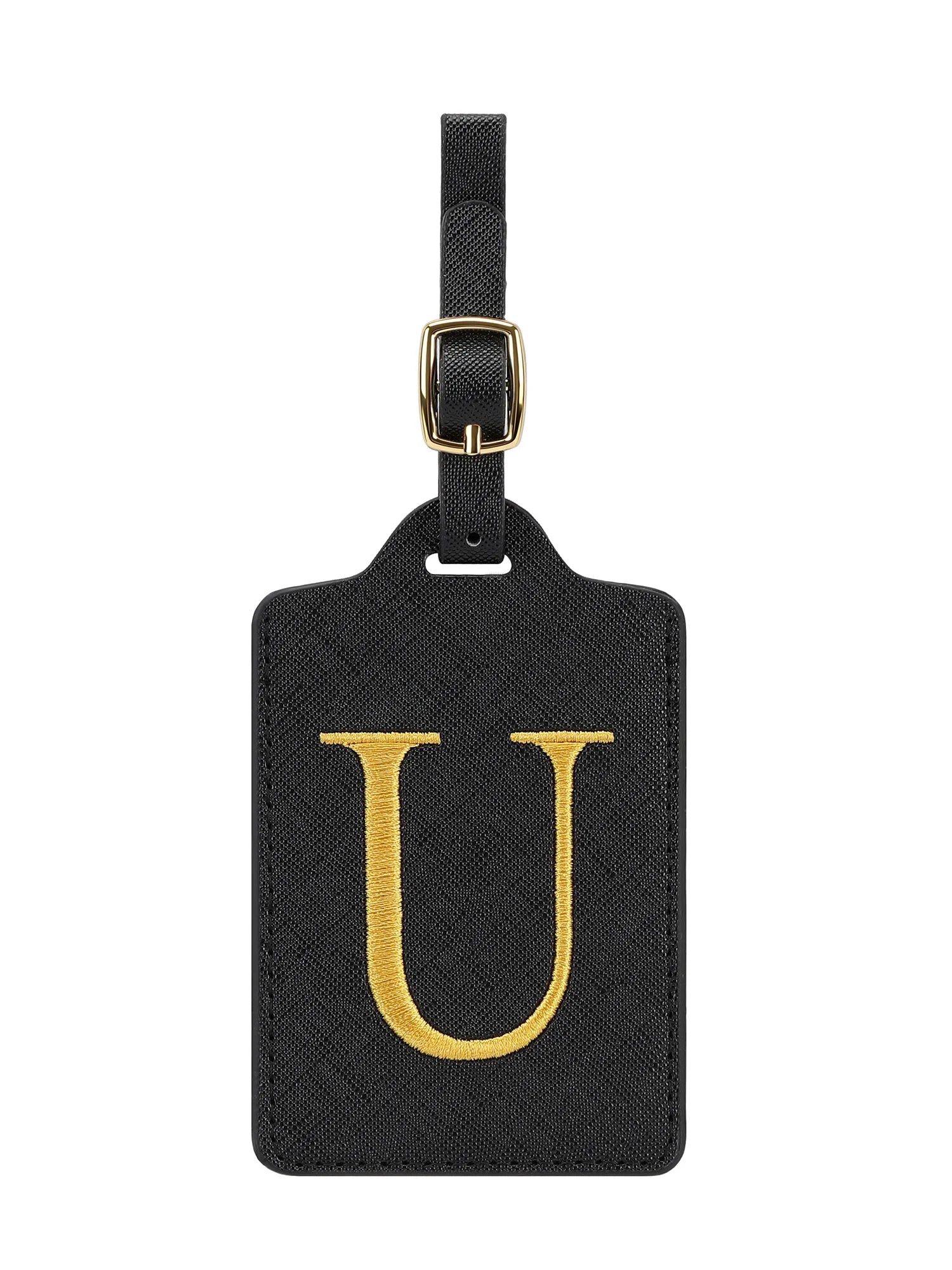 Premium Leather Business Luggage Tag Luggage Address Label Carry-on Luggage Label Name ID and Address Folder Travel Accessories