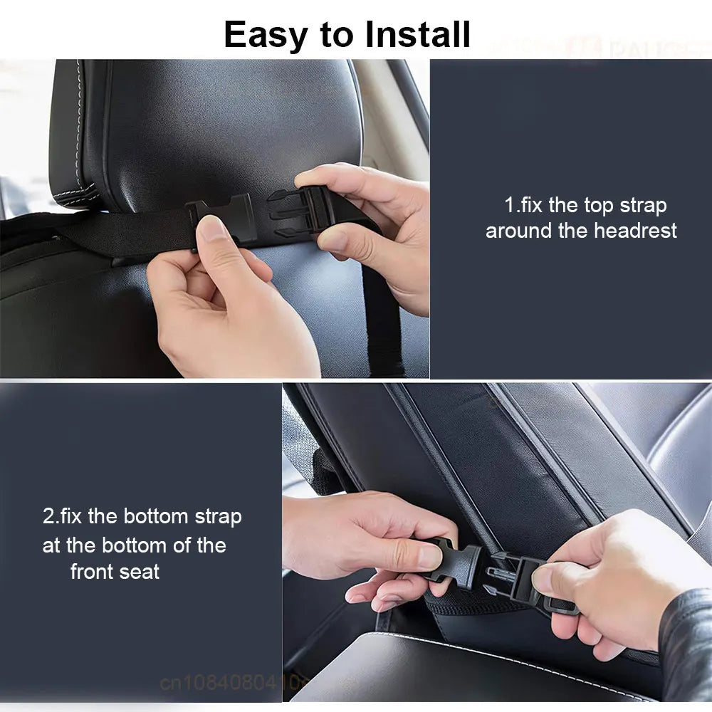 Car Seat Back Storage Bag Multifunctional Leather Car Backseat Organizer Wear Resistant Car Seat Back Storage Bag Cup Holder