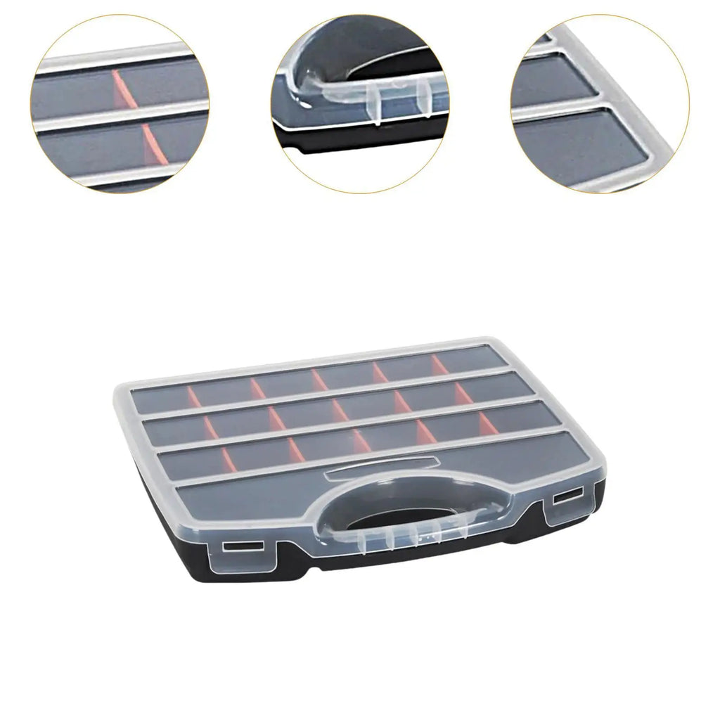 Tools Organizer Box Case Versatile Fishing Tackle Box with Removable Dividers Tool Case for Screw Nuts Nails Bolts Small Parts