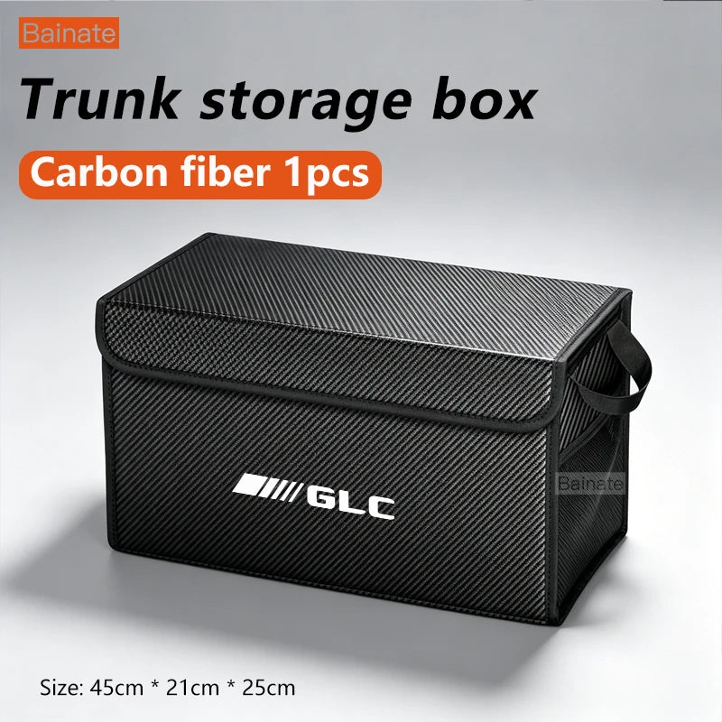 Car Trunk Foldable Storage Box For Mercedes-Benz GLC C253 C254 X253 X254, Multi-Functional Auto Interior Storage Accessories