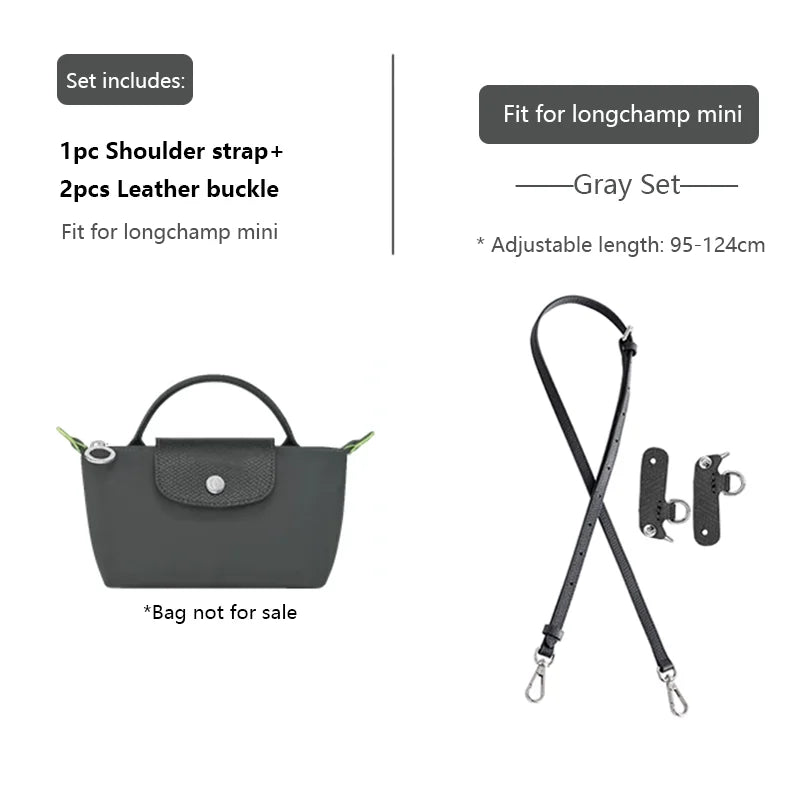 Leather Replacement Crossbody Bag Strap,Bag Shoulder Strap Fit for Longchamp Mini,Length-Adjustable Bag Strap,Bag Accessories