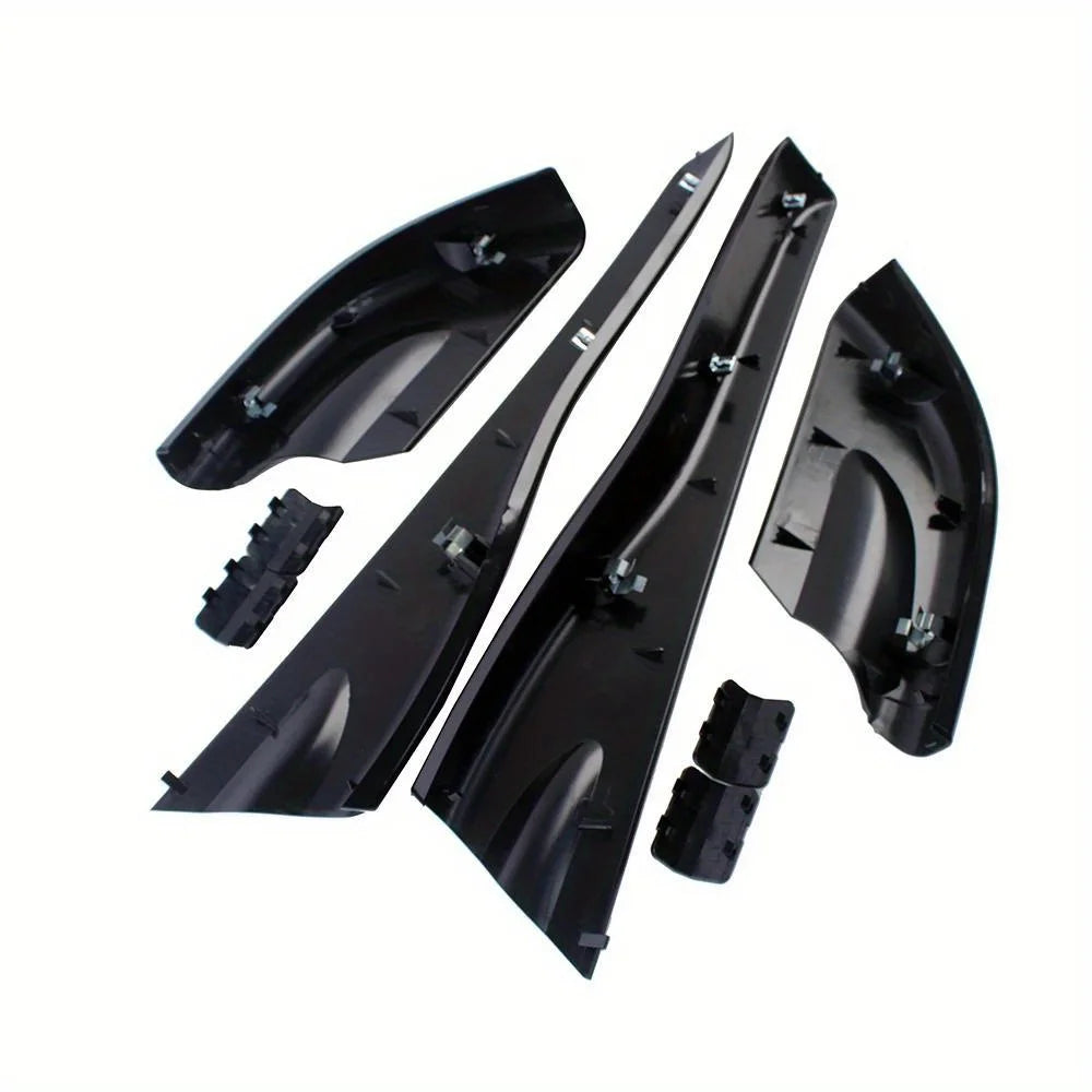 for Hyundai Tucson 2004 2005 2006 2007 2008 Car Roof Rails Rack Leg Cover End Cap Protector Cover Glossy Black Exterior 8PCS