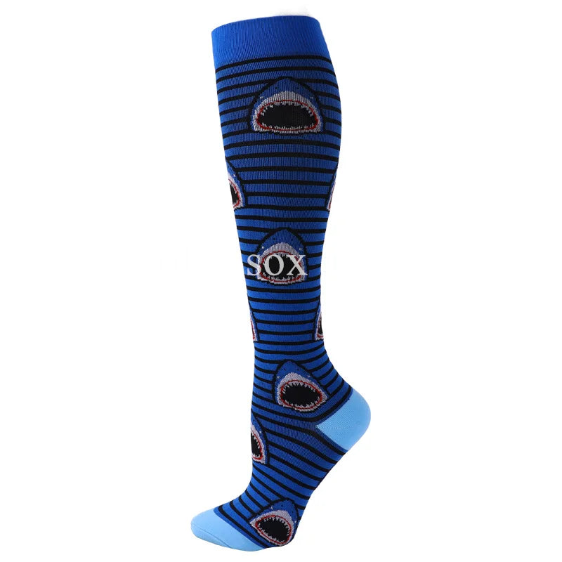 Sports Socks Running Compression Socks for Medical Varicose Veins Edema Diabetes Pregnancy Women Flight Travel Compression Socks