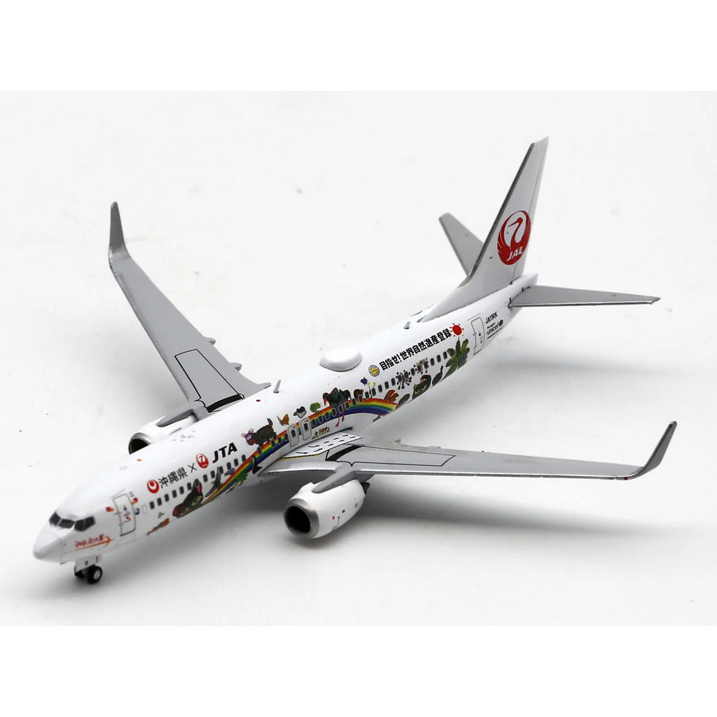 EW4738012 Alloy Collectible Plane Gift JC Wings 1:400 Japan TransOcean Air Boeing B737-800 Diecast Aircraft Jet Model JA11RK