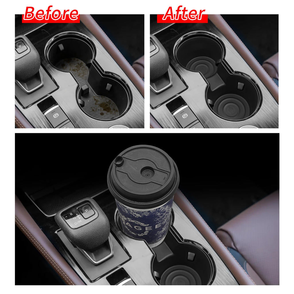 Smabee for Nissan Rogue/X-trail T33 2021-2026 TPE Car Center Console Cup Holder Mat Cup Holder Insert Tray Interior Accessories