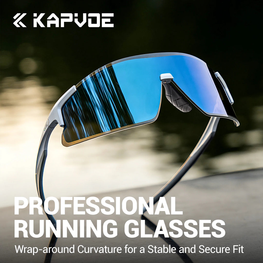 KAPVOE UV400 Photochromic HD Sunglasses Stylish Outdoor Glasses for Mountaineering Cycling Running Camping Driving Sunglasses