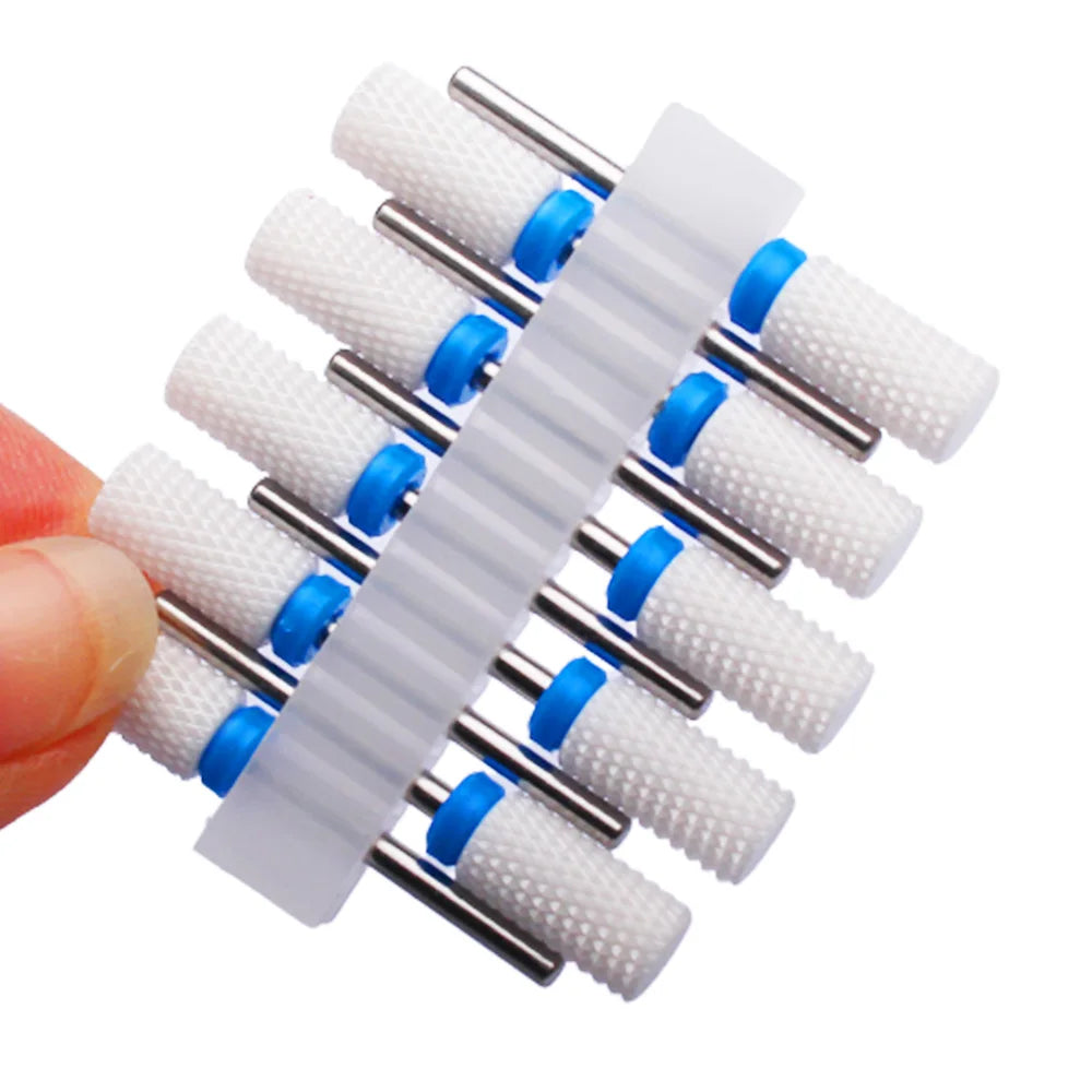10pc Carbide Manicure Drills Nail Drill Bits Set Milling Cutters Kits Gel Polish Remover Files Electric Burr Tools Accesstries
