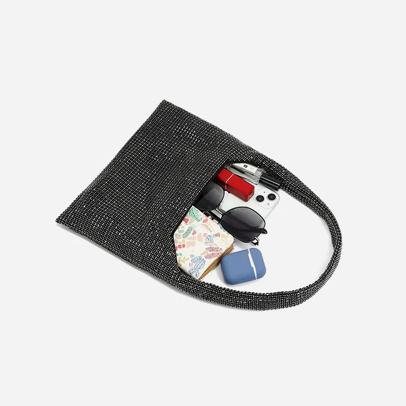 Full Diamond Underarm Bag Women's Bag Spring Fashion Diamond-encrusted Handbag Luggage Rhinestone Purse Sac De Marque Luxe Femme