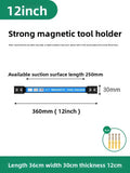 8/12/18/24 inch Magnetic Tool Holder Heavy Duty Tool Bar,Space Saving Metal Organizer Rack Tool for Workshop Garage Home