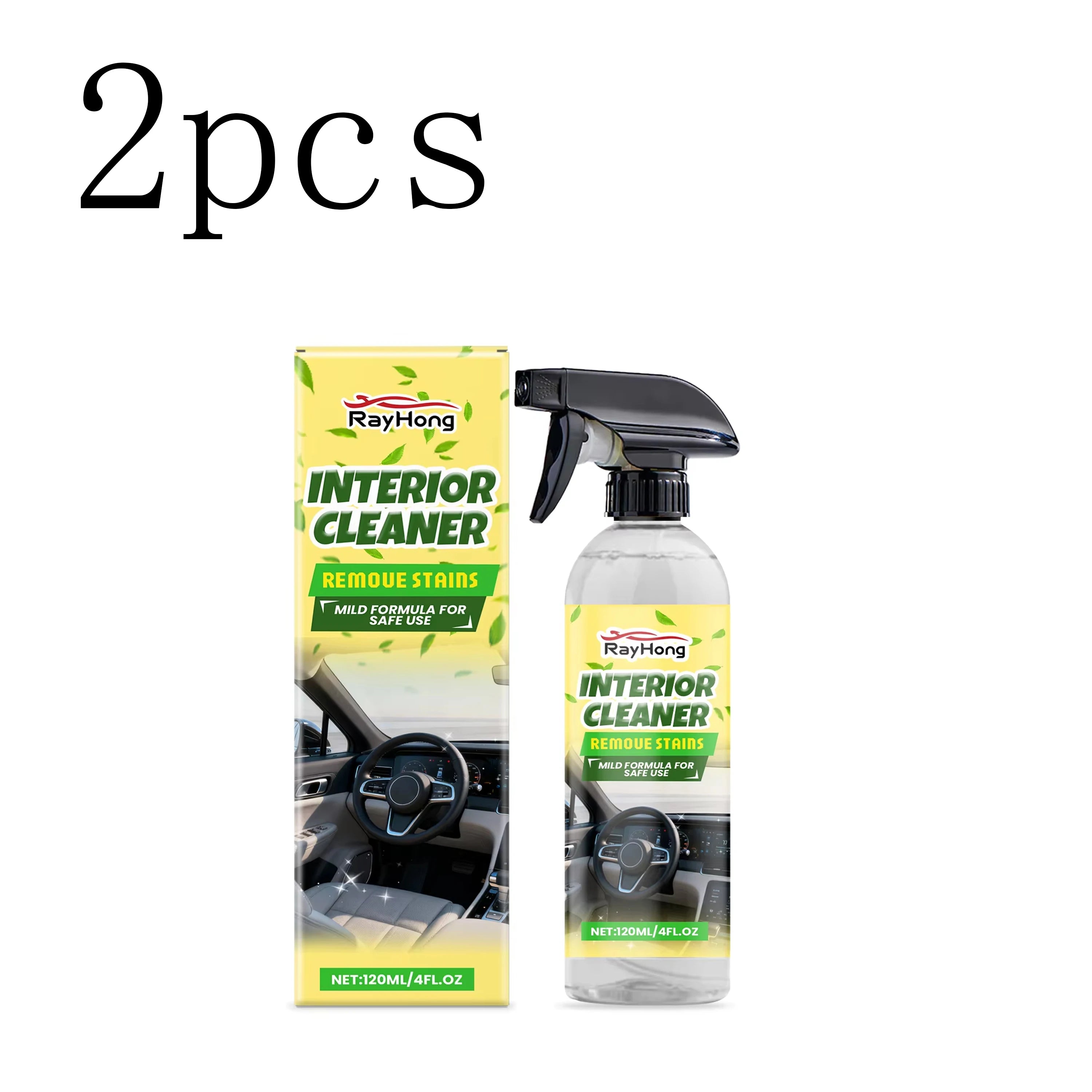 Car Interior Cleaner Effectively Removes Dust Grease Stains Cleans Polishes Interior Dashboard Enhances Shine Refurbishing Agent