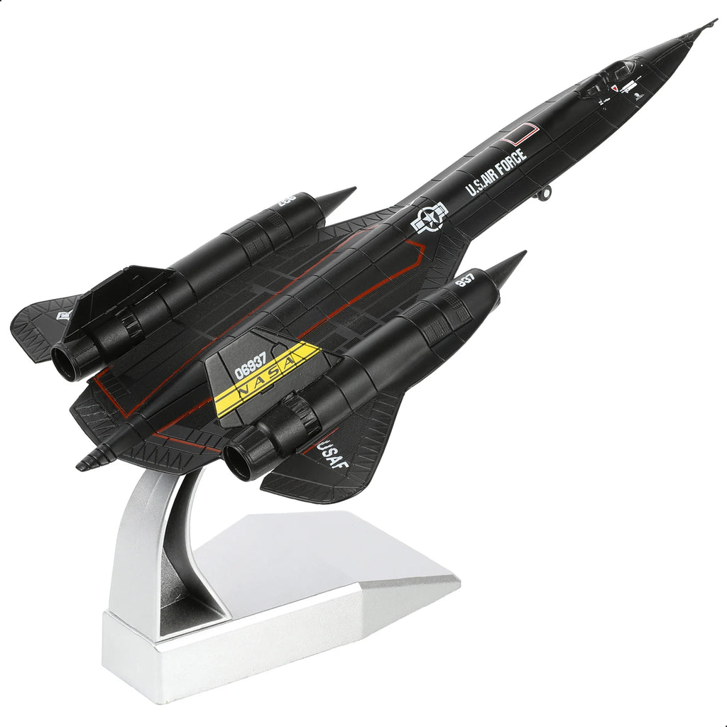 NUOTIE 1/144 SR-71 Blackbird Diecast Metal Pre-Build Military Aircraft Model Display Collection Gift