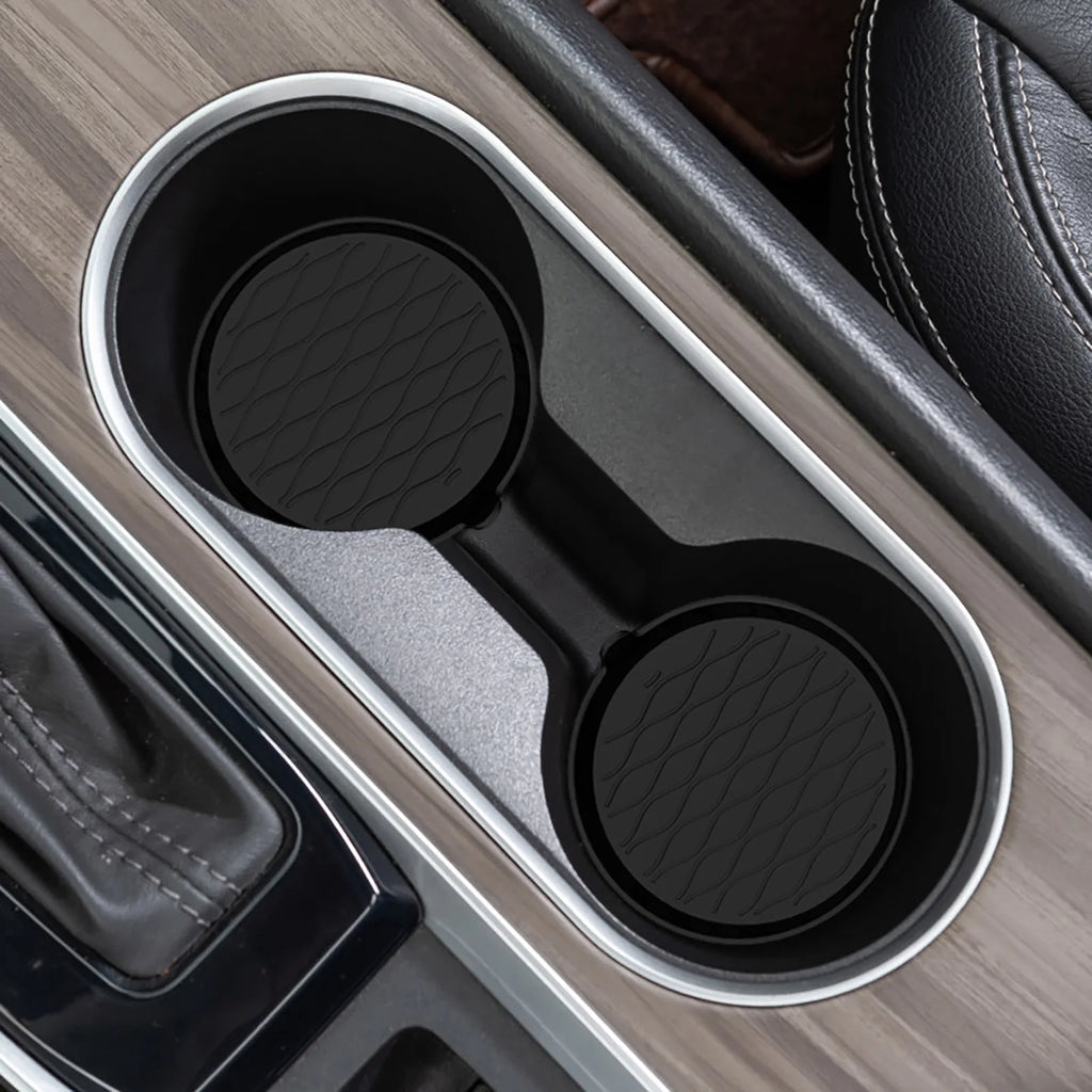 Car Silicone Cup Holder, Universal Round Car Interior Storage Compartment Anti-Slip Mat