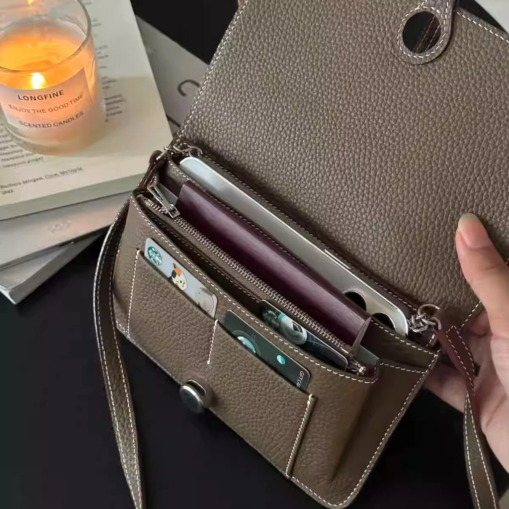New PU Crossbody Mobile Phone Bag Convenient Multifunctional Passport Card bag Three In One And One Handheld Bank Card Wallet 가방