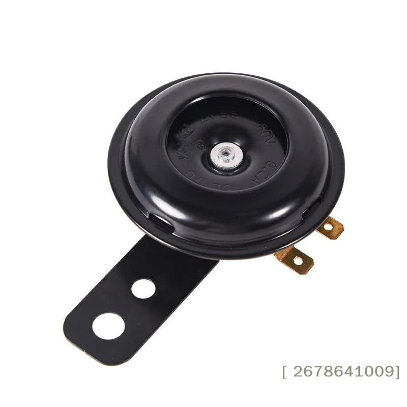 ⚑Motorcycle Horn 12V 48V 60V Universal Waterproof Electric Horn Moto Bike Motor ScooterSuper Loud Round Speaker