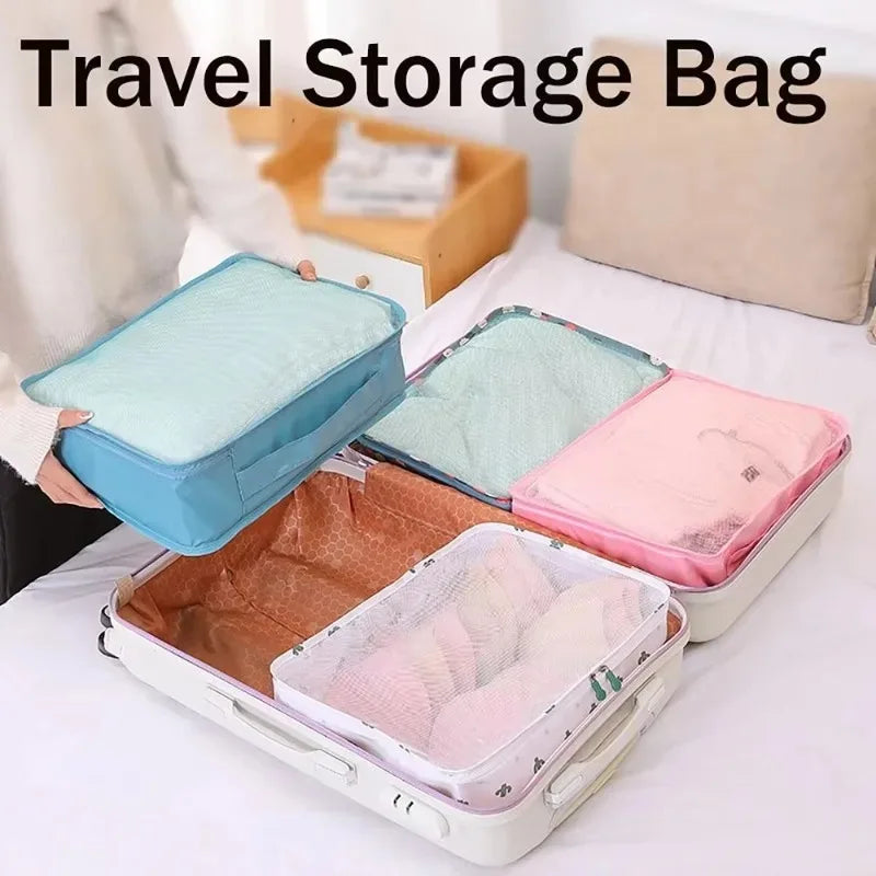 For Travel & Home Luggage Packing Large Capacity Suitcase Organiser Bags Portable Lightweight Breathable Material