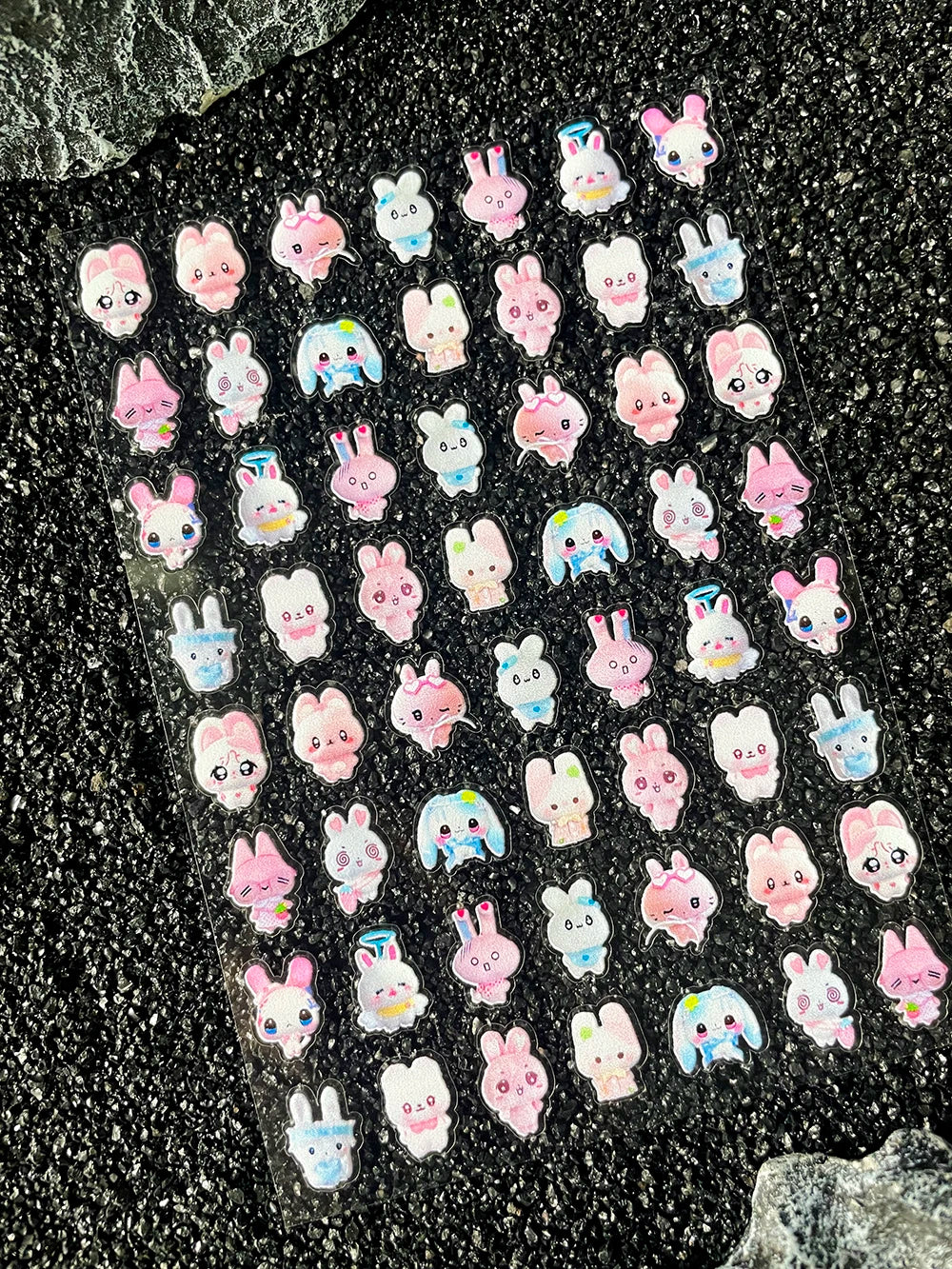 Kawaii Animal Mini Little Rabbit Panda CAT Luggage Tags Stickers Pvc Diary Notebook Skateboard Mobile Phone Nail Art Stickers