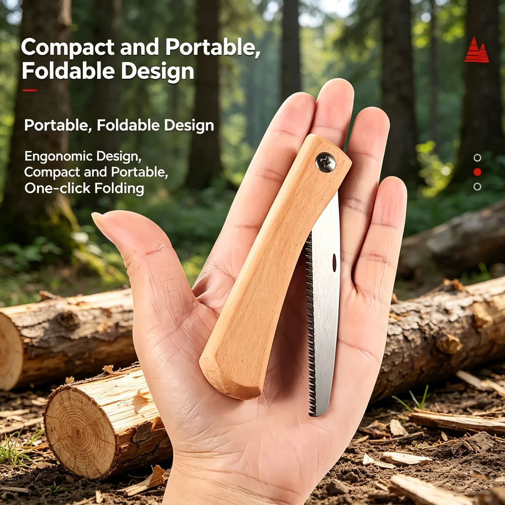 Foldable Mini Hand Saw | Portable Pocket Pull Saw for Woodworking | Small Camping & DIY Crafting Tool