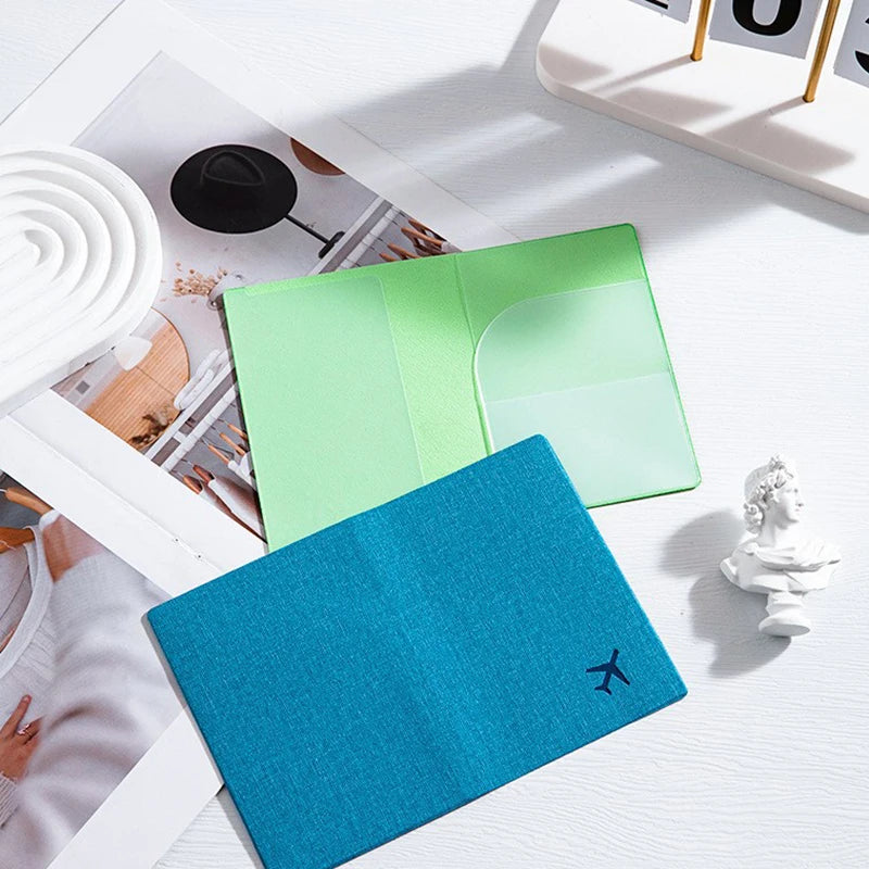 2025 New Soft Leather Passport Protective Cover Case Multi-functional Card Storage Bagoverseas Travel Ticket Holder Clip Bags