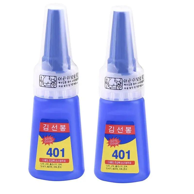 401Glue Instant Fast Adhesive Stronger Super Glue Multi-Purpose Fix Super Strong Liquid Colorless Adhesive Glue For Wood Plastic