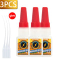 LOOLIFL Multi Purpose Super Glue Strong Fast Drying Adhesive Cyanoacrylate for Metal Plastic Glass DIY Bonding Liquid Glue Tool