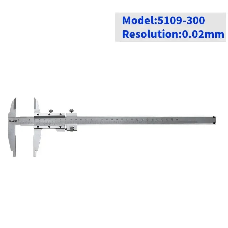 SHAHE High Precision 0.02mm Vernier Caliper Carbon steel Vernier Calipers for Inside, Outside, Depth and Step Measurements