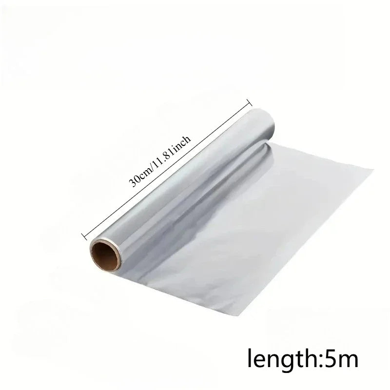Disposable Aluminum Foil, Non-Stick BBQ Wrapping Paper, Oven Safe Kitchen Oil-Proof Tool for Baking and Grilling,Various Lengths
